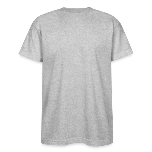 Customizable Bayside Unisex Heavyweight USA Made T-Shirt ADD YOUR OWN PHOTO, IMAGES, DESIGNS, QUOTES AND MORE - heather gray