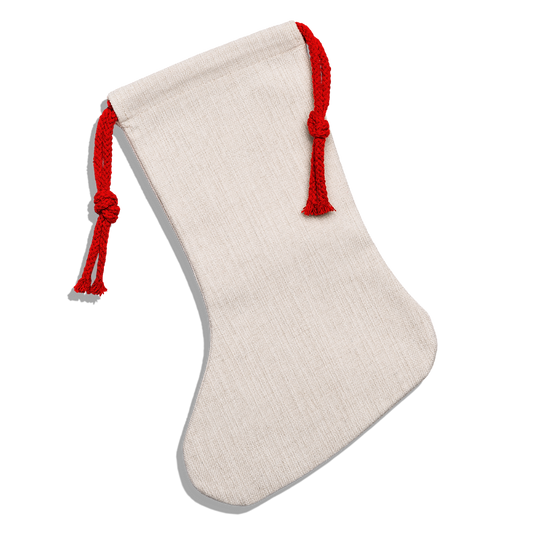 Customizable Natural Holiday Stocking ADD YOUR OWN PHOTO, IMAGES, DESIGNS, QUOTES AND MORE - natural