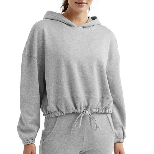 Customizable Women’s Cropped Hoodie ADD YOUR OWN PHOTO, IMAGES, DESIGNS, QUOTES AND MORE - heather gray