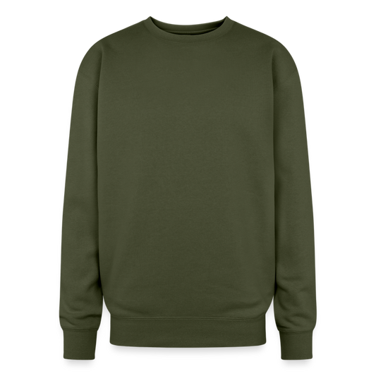 Customizable Oversized Crewneck Sweatshirt ADD YOUR OWN PHOTO, IMAGES, DESIGNS, QUOTES AND MORE - olive green