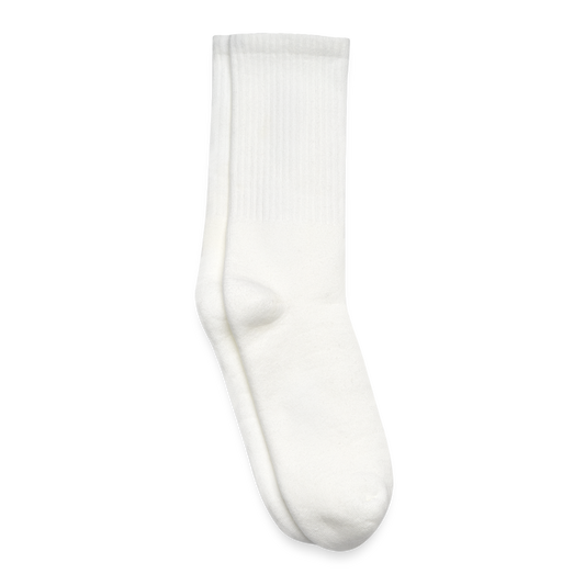 Custom Photo Crew Socks – USA-Made SOCCO Socks | Upload Your Own Image, Design, Quote or Logo | Personalized Gift Socks - white
