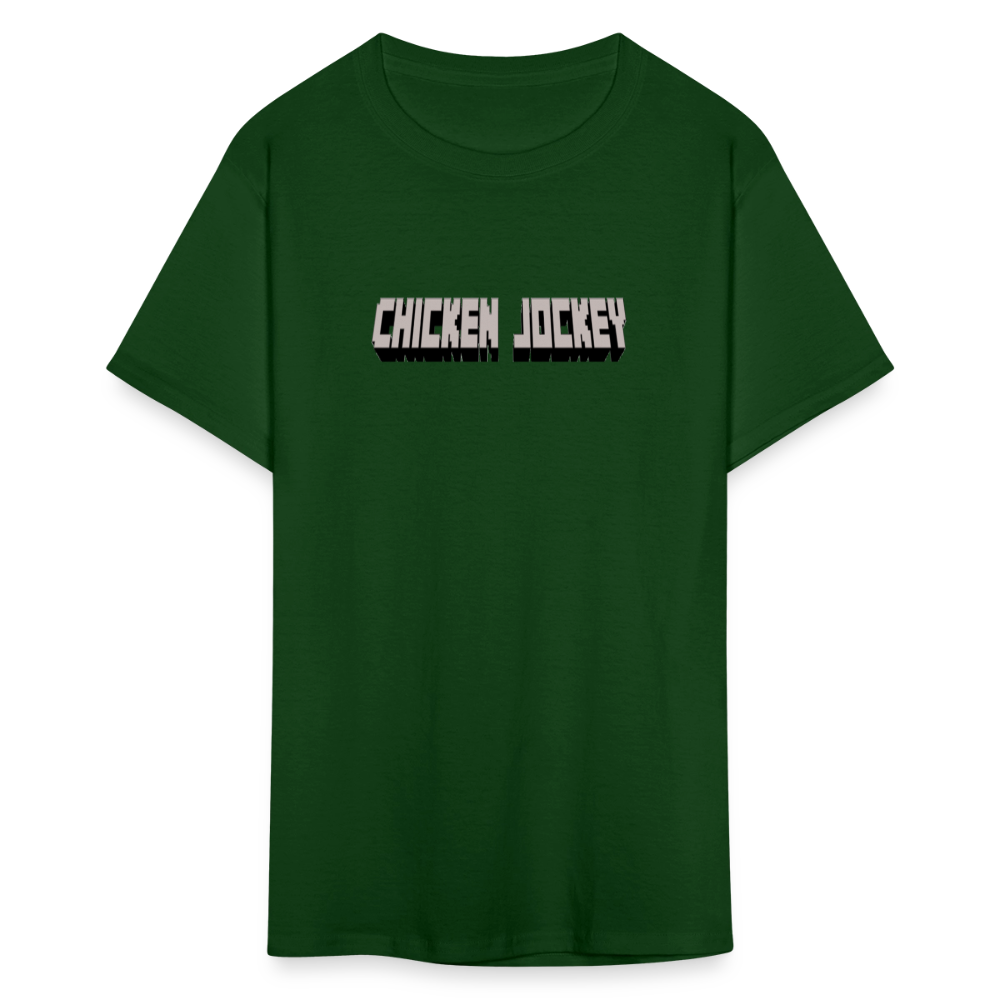Chicken Jockey Gray Unisex Classic T-Shirt - forest green
