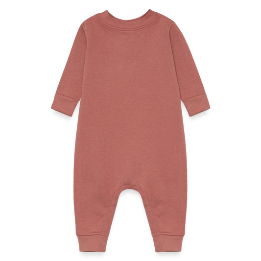 Customizable Baby Fleece One Piece ADD YOUR OWN PHOTO, IMAGES, DESIGNS, QUOTES AND MORE - mauve