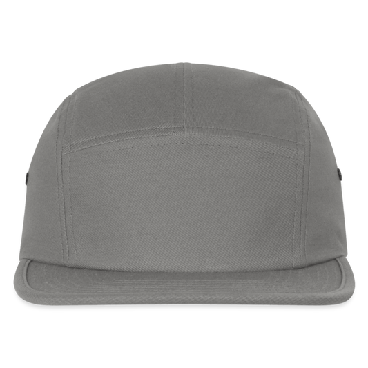 Customizable Jockey Camper Cap ADD YOUR OWN PHOTO, IMAGES, DESIGNS, QUOTES AND MORE - light gray