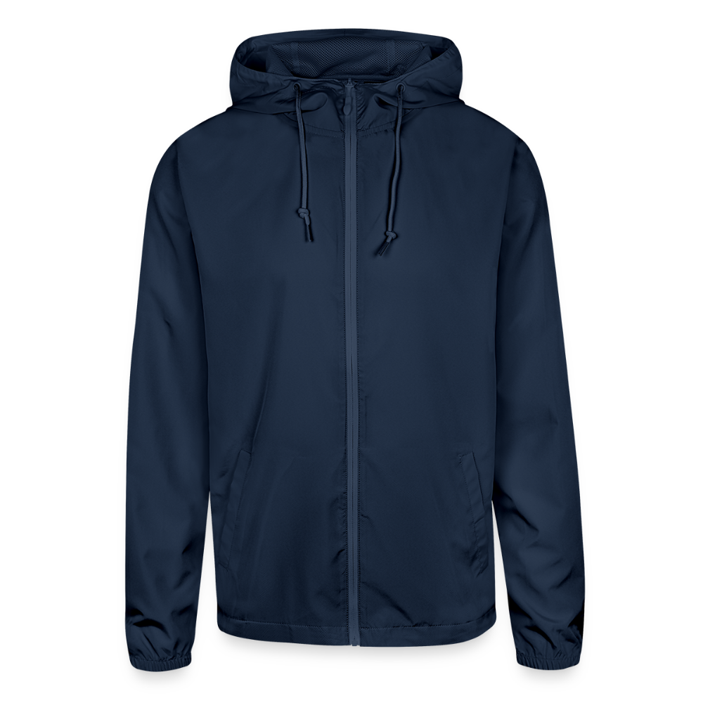 Customizable Unisex Lightweight Windbreaker Jacket ADD YOUR OWN PHOTO, IMAGES, DESIGNS, QUOTES AND MORE - navy