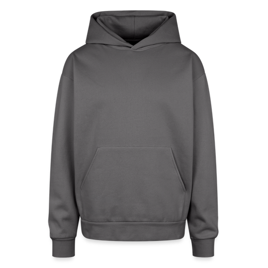 Customizable Oversized Hooded Sweatshirt ADD YOUR OWN PHOTO, IMAGES, DESIGNS, QUOTES AND MORE - graphite gray