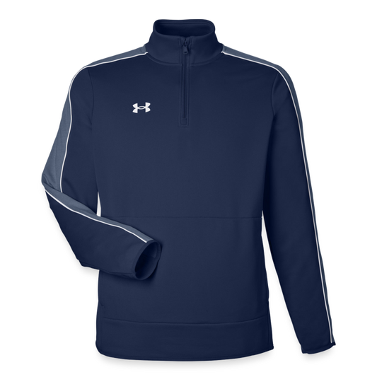 Customizable Under Armour Under Armour Men's Command Quarter Zip 2.0 ADD YOUR OWN PHOTO, IMAGES, DESIGNS, QUOTES AND MORE - navy/white