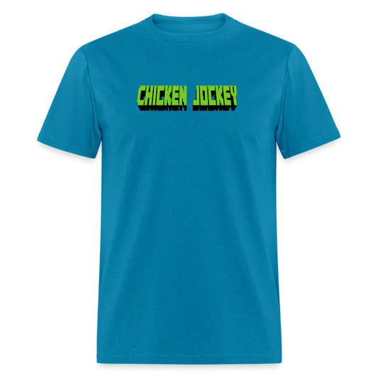 Chicken Jockey Green Unisex Classic T-Shirt - turquoise