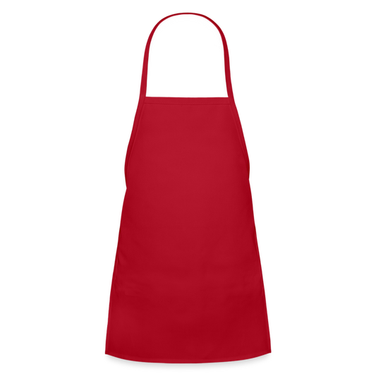 Customizable Kids' Apron ADD YOUR OWN PHOTO, IMAGES, DESIGNS, QUOTES AND MORE - red