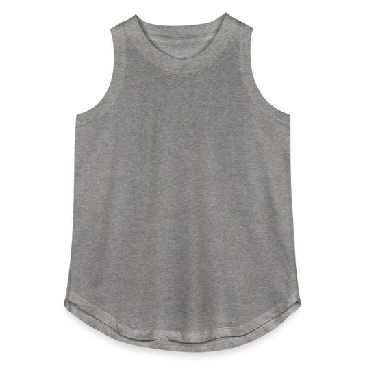 Customizable Women's Relaxed Tank Top ADD YOUR OWN PHOTO, IMAGES, DESIGNS, QUOTES AND MORE - granite heather