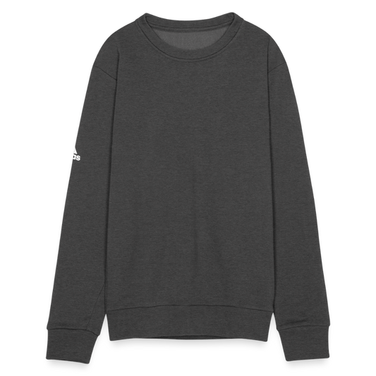 Customizable Adidas Unisex Fleece Crewneck Sweatshirt ADD YOUR OWN PHOTO, IMAGES, DESIGNS, QUOTES AND MORE - charcoal grey