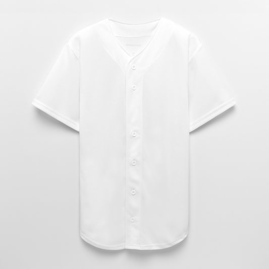 Customizable Full Button Jersey ADD YOUR OWN PHOTO, IMAGES, DESIGNS, QUOTES AND MORE - white