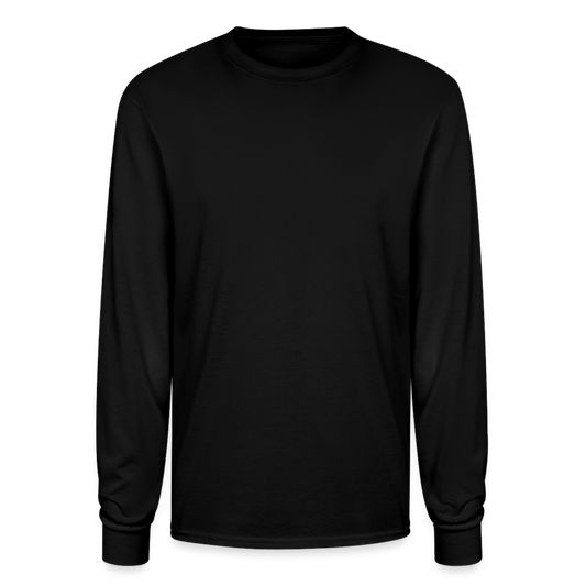Customizable Champion Unisex Long Sleeve T-Shirt ADD YOUR OWN PHOTO, IMAGES, DESIGNS, QUOTES AND MORE - black