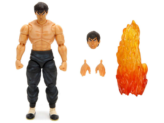 Fei Long 6" Moveable Figure with Accessories and Alternate Head and Hands "Ultra Street Fighter II: The Final Challengers" (2017) Video Game model by Jada
