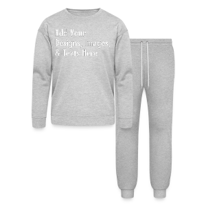 Customizable Bella + Canvas Unisex Lounge Wear Set add your own photos, images, designs, quotes, texts and more
