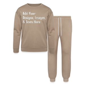 Customizable Bella + Canvas Unisex Lounge Wear Set add your own photos, images, designs, quotes, texts and more
