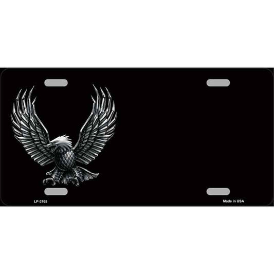 Eagle Offset Novelty Metal License Plate Tag Customize with your own words, texts, name