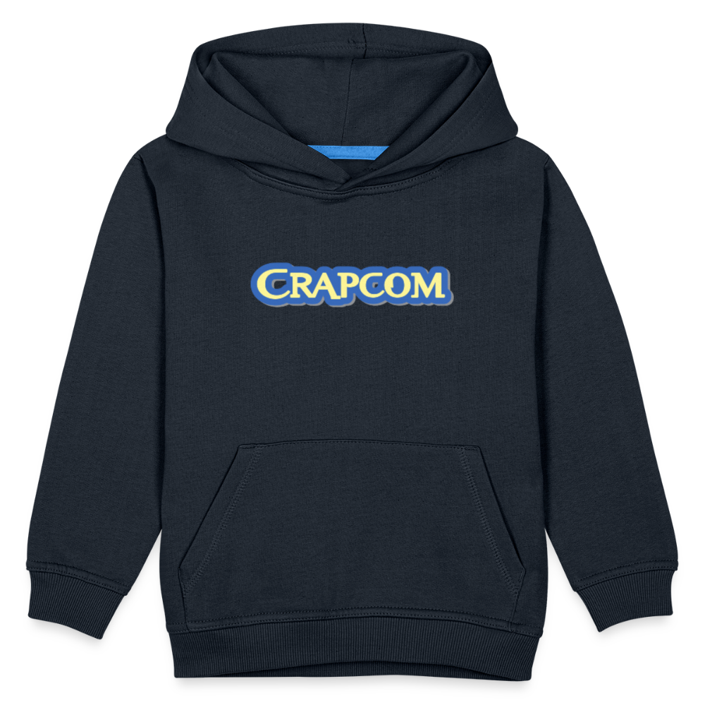 Crapcom funny parody Videogame Gift for Gamers & PC players Kids‘ Premium Hoodie - navy