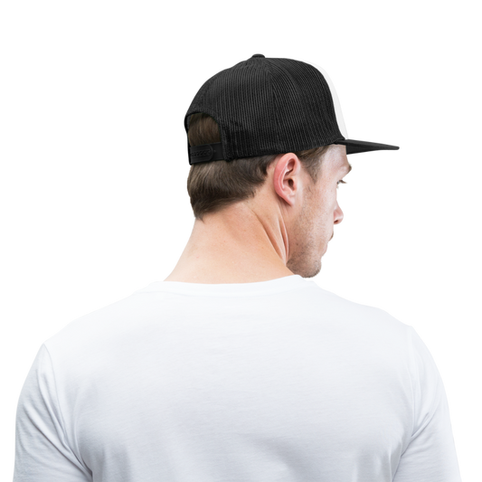 Customizable Trucker Cap ADD YOUR OWN PHOTO, IMAGES, DESIGNS, QUOTES AND MORE - white/black