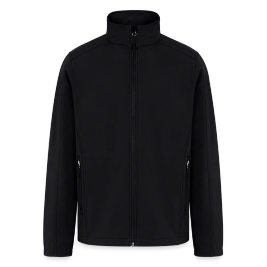 Customizable Men’s Soft Shell Jacket ADD YOUR OWN PHOTO, IMAGES, DESIGNS, QUOTES AND MORE - black