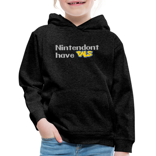 Nintendont have Pals funny Videogame Gift Kids‘ Premium Hoodie - charcoal grey