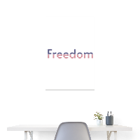 Freedom Patriotic Word Art Poster 24x36