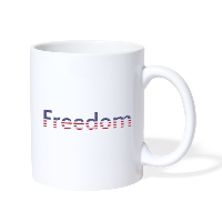 Freedom Patriotic Word Art Coffee/Tea Mug
