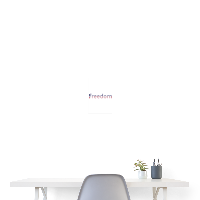 Freedom Patriotic Word Art Poster 8x12