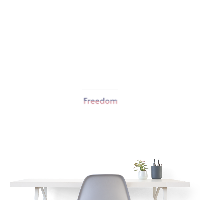 Freedom Patriotic Word Art Poster 24x18