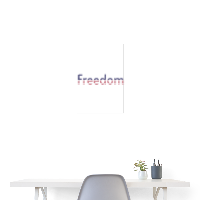 Freedom Patriotic Word Art Poster 18x24