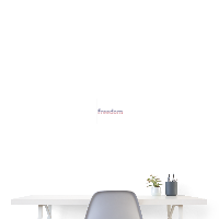 Freedom Patriotic Word Art Poster 8x8