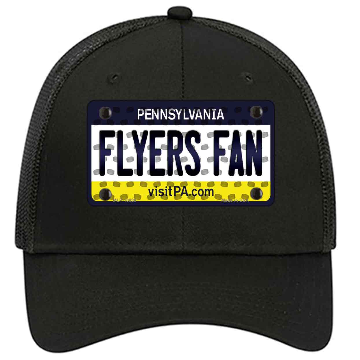 Flyers Fan Pennsylvania Novelty Black Mesh License Plate Hat