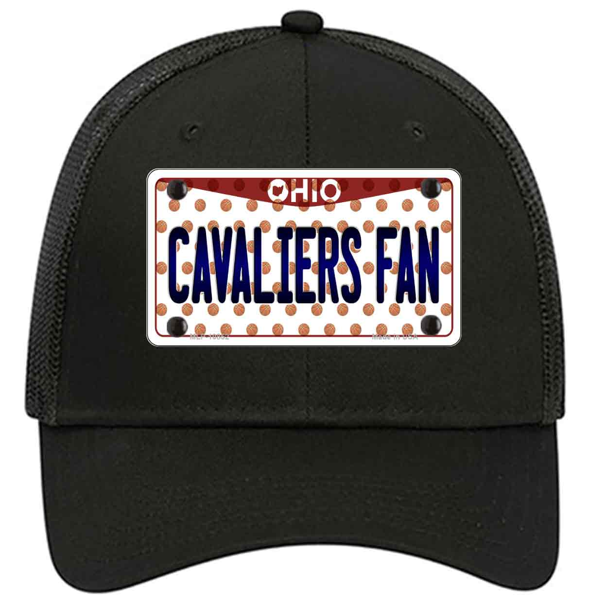 Cavaliers Fan Ohio Novelty Black Mesh License Plate Hat