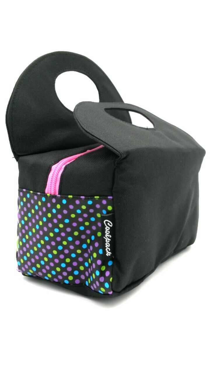 Insulated Lunch Bag Cooler with Front Velcro Pocket and Purse Design. Pretty and Nice!