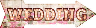 Wedding Bulb Letters Novelty Arrow Sign