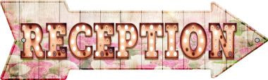 Reception Bulb Letters Novelty Arrow Sign