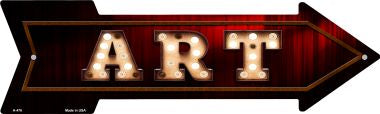 Art Bulb Letters Novelty Arrow Sign
