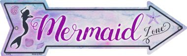 Mermaid Zone Novelty Arrow Sign