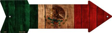 Mexico Flag Novelty Arrow Sign A-632