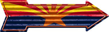 Arizona Flag Novelty Arrow Sign