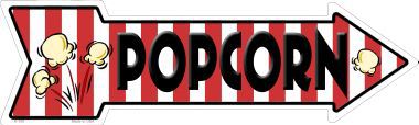 Popcorn Novelty Metal Arrow Sign
