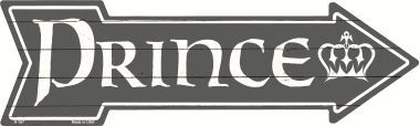 Prince Novelty Metal Arrow Sign