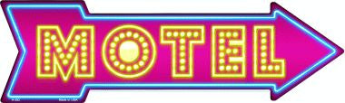 Motel Novelty Metal Arrow Sign