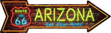 Arizona Novelty Metal Arrow Sign