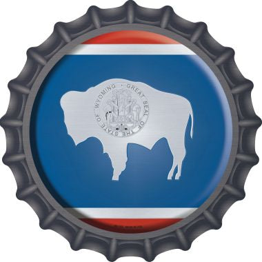 Wyoming State Flag Novelty Metal Bottle Cap BC-149