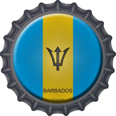 Barbados Novelty Metal Bottle Cap BC-202