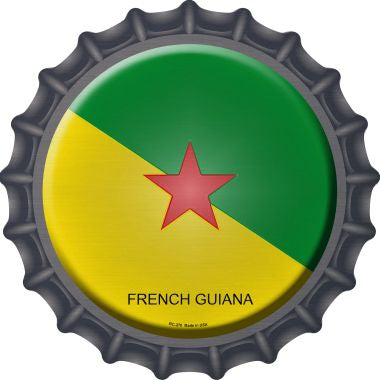 French Guiana Novelty Metal Bottle Cap BC-270