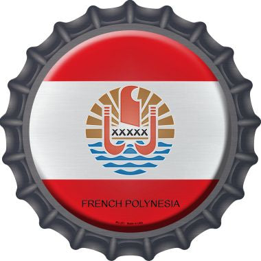 French Polynesia Novelty Metal Bottle Cap BC-271