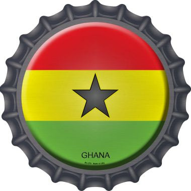 Ghana Novelty Metal Bottle Cap BC-279
