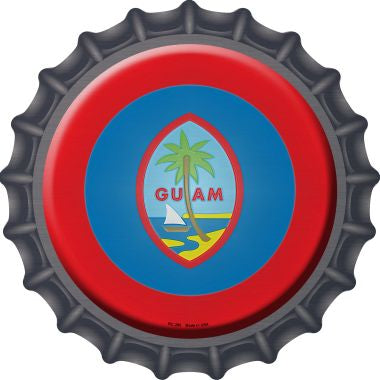 Guam Novelty Metal Bottle Cap 12 Inch Sign